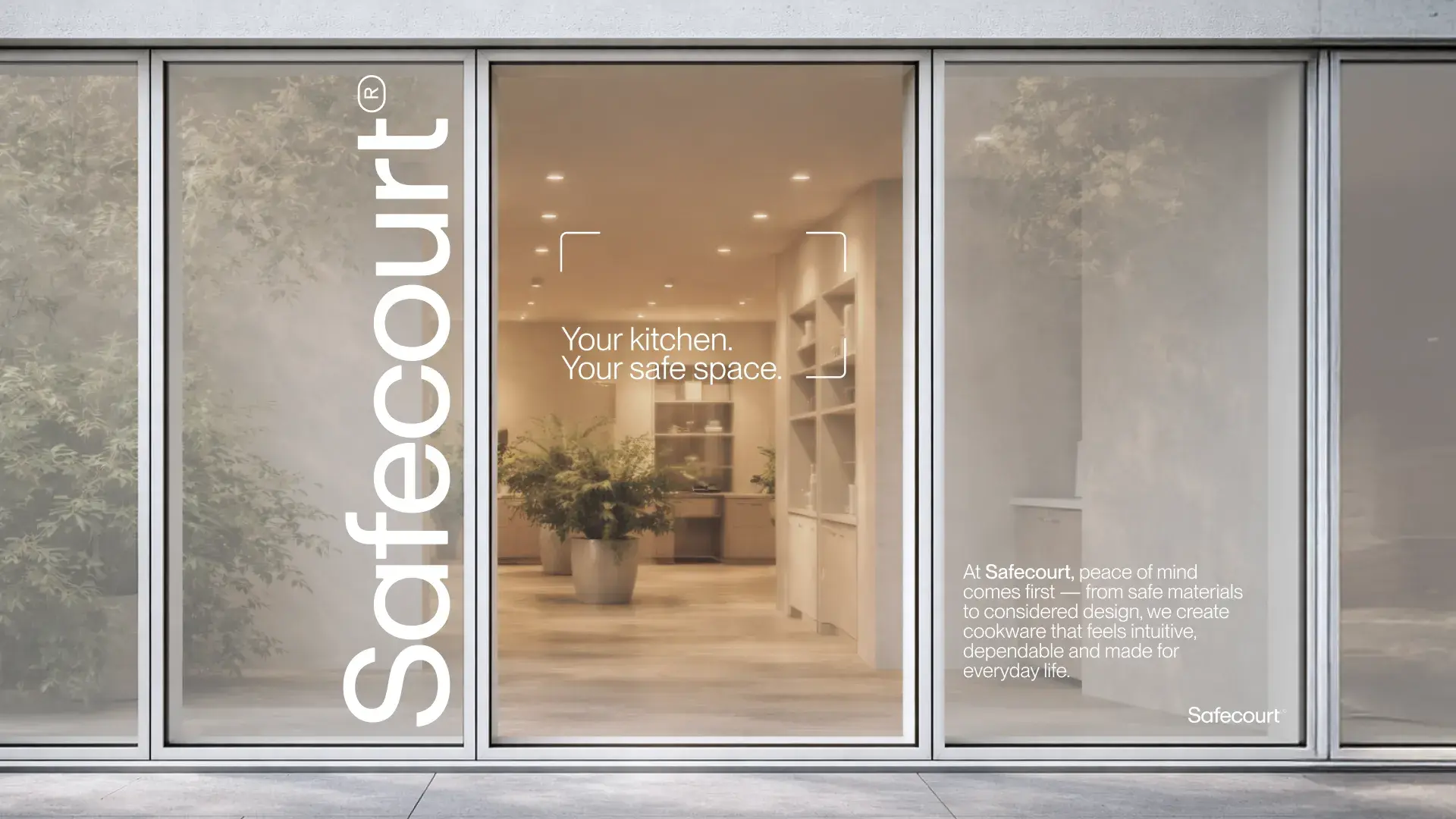 Storefront logo sticker big window office