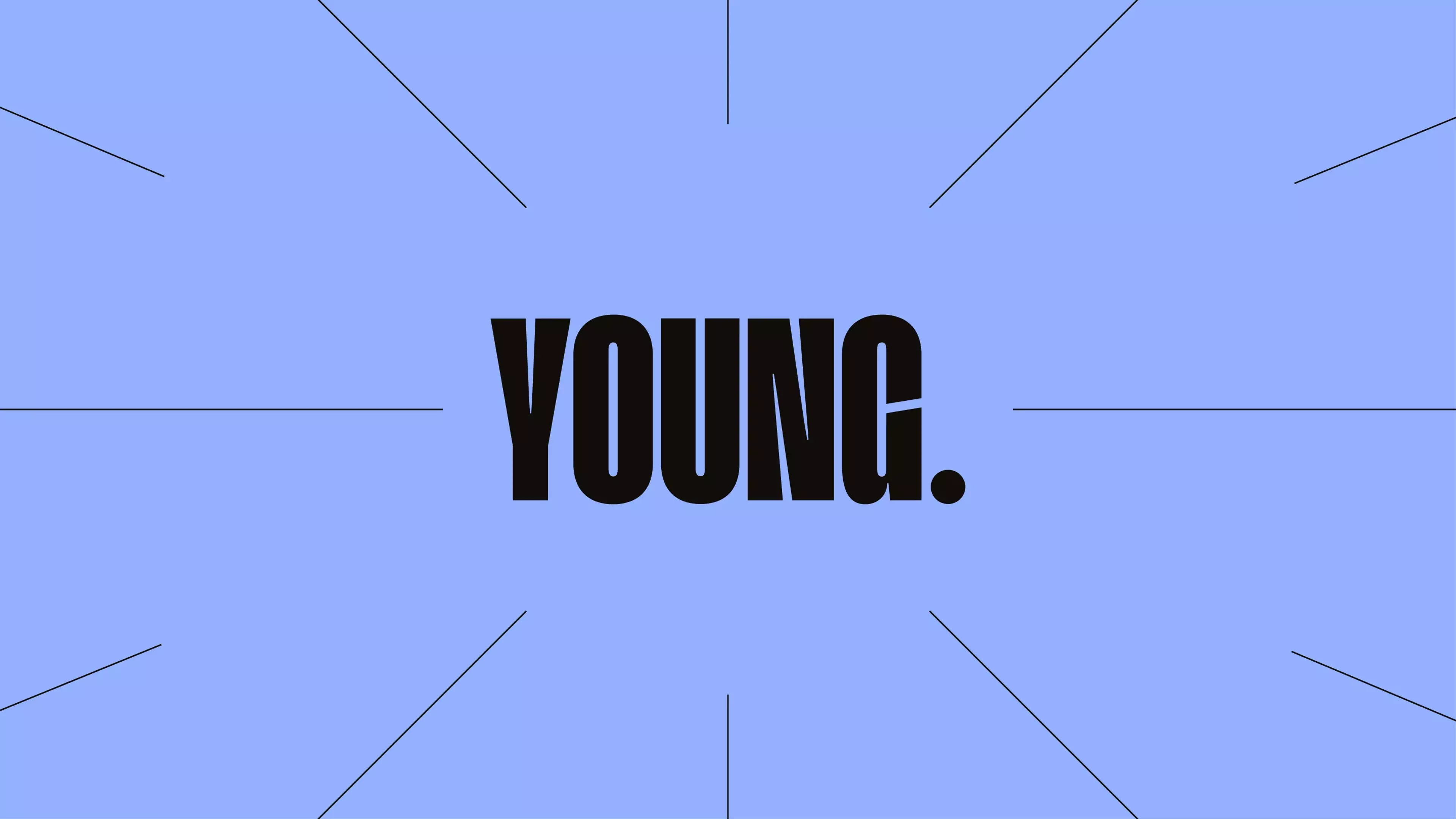 Young logo banner blue